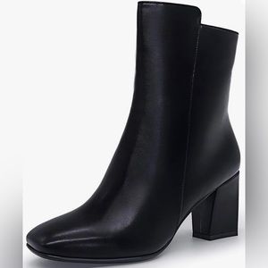 IDIFU Women's Ada Fashion Square Toe Ankle Boots Size 9